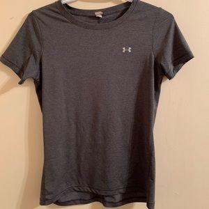 Grey under armour workout tee